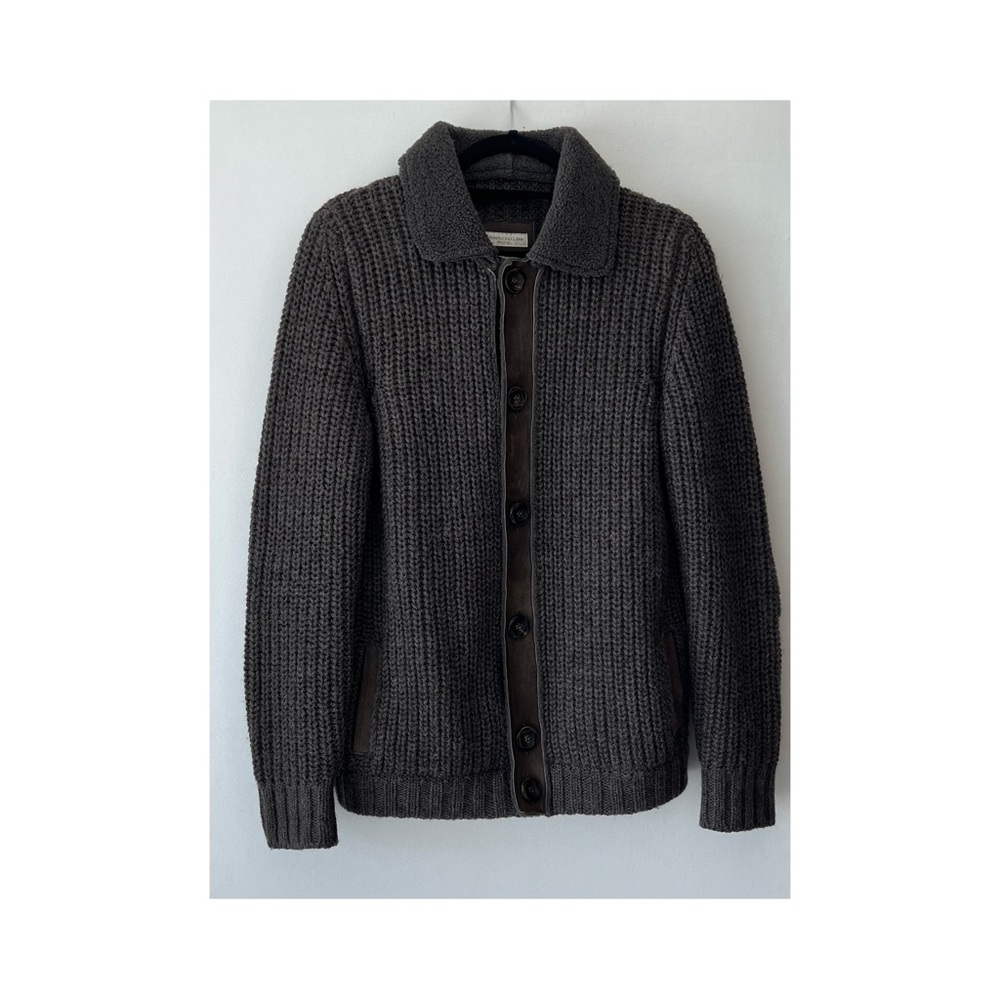 Roberto Collina cardigan with patches and leather details sz48